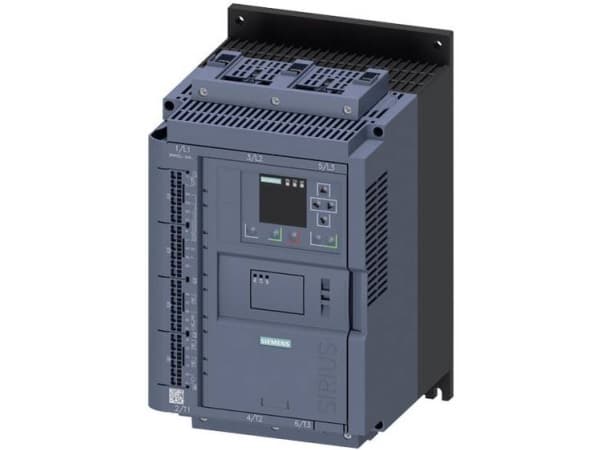 Siemens 3RW5527-3HA06 Pehmokäynnistysyksikkö Moottorin teho 400 V:lla 45 kW Moottorin teho 230 V:lla 22 kW 200 V, 690 V Nimellisvirta 93 A