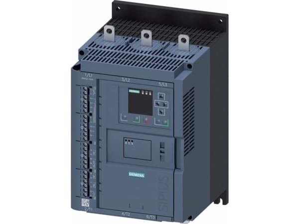 Siemens 3RW5536-6HA14 Pehmokäynnistysyksikkö Moottorin teho 400 V:lla 90 kW Moottorin teho 230 V:lla 45 kW 200 V, 480 V Nimellisvirta 171 A