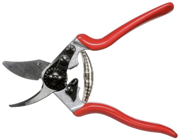Felco 6, Bypass, Gjuten aluminium, Röd, Stål, Rostfritt stål, 195 mm