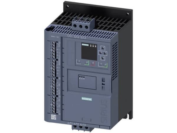 Siemens 3RW5513-1HA05 Pehmokäynnistysyksikkö Moottorin teho 400 V:lla 5,5 kW Moottorin teho 230 V:lla 3 kW 200 V, 600 V Nimellisvirta 13 A