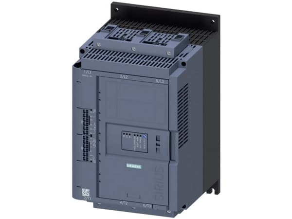 Siemens 3RW5226-3AC15 Pehmokäynnistysyksikkö Moottorin teho 400 V:lla 37 kW Moottorin teho 230 V:lla 22 kW 200 V, 600 V Nimellisvirta 77 A