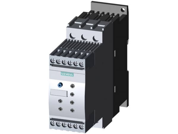Siemens 3RW4028-1BB14 3RW40281BB14 Pehmokäynnistysyksikkö Moottorin teho 400 V:n jännitteellä 18,5 kW Moottorin teho 230 V:n jännitteellä 11 kW 200 V
