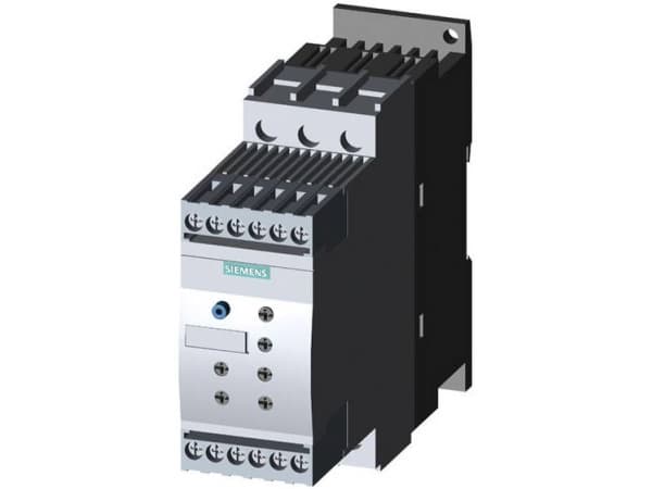 Siemens 3RW4028-1BB14 3RW40281BB14 Pehmokäynnistysyksikkö Moottorin teho 400 V:n jännitteellä 18,5 kW Moottorin teho 230 V:n jännitteellä 11 kW 200 V