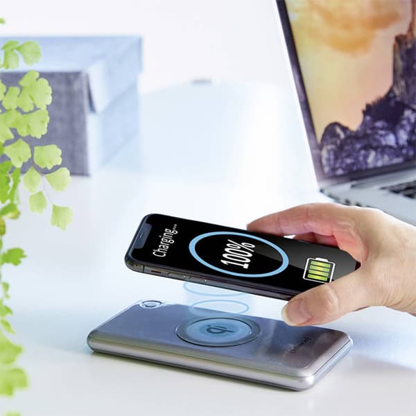Intenso WPD 10000 Powerbank 10000 mAh Quick Charge 3.0, Power Delivery 3.0 LiPo USB-A, USB-C® Silver Statusindikering