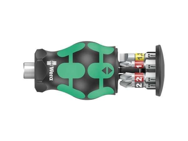 Wera Kraftform Kompakt Stubby Magazin 2 - Screwdriver handle with bit set