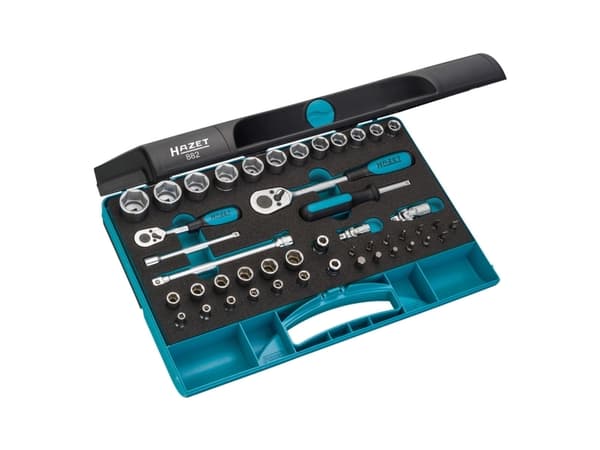 Hazet Topnøglesæt Metrisk 1/4 (6,3 mm), 3/8 (10 mm) 46 dele 882