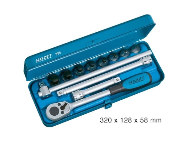Hazet Top-nyckelsats Metrisk 1/2 (12,5 mm) 12 stycken 985