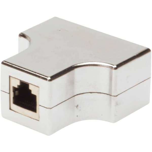 Digitus RJ45 Nätverk Adapter CAT 5, CAT 5e [2x RJ45 hane - 1x RJ45 hane] Grå