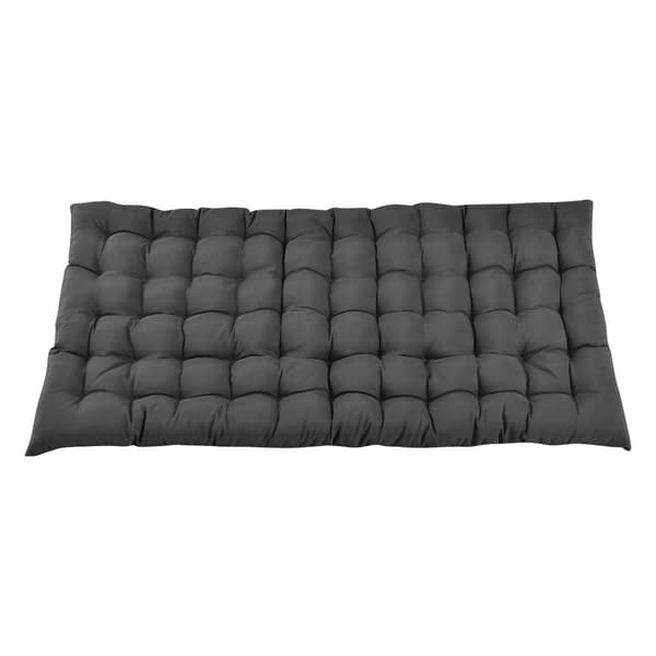[en.casa] Golvkudde-120x60cm-pp bomull-polyester-mörkgrå