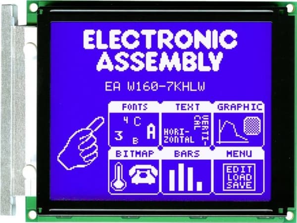 Electronic Assembly LC-display (B x H x T) 129 x 102 x 19.2 mm