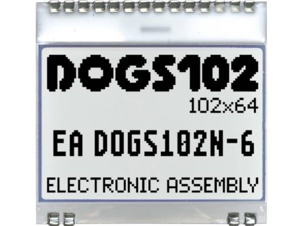 Electronic Assembly LC-display (B x H x T) 39 x 41 x 2 mm