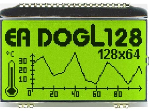 Electronic Assembly LC-display (B x H x T) 68 x 51 x 2.8 mm