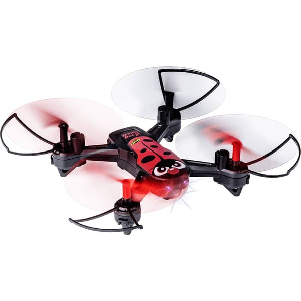 Nybörjare Quadrocopter Carson Modellsport X4 Quadcopter Angry Bug 2.0 RtF Svart, Röd