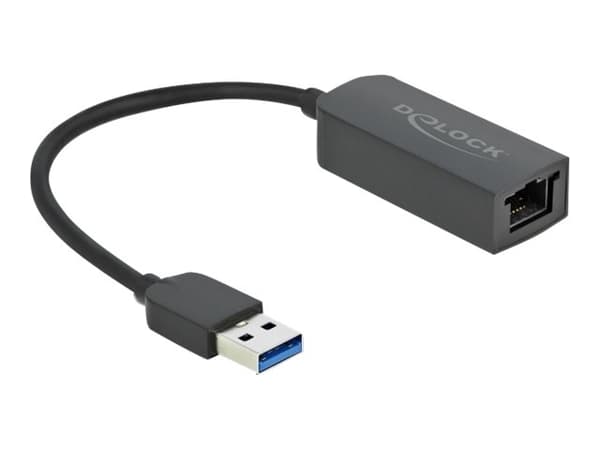 Delock - Nätverksadapter - USB 3.2 Gen 1 - 2.5GBase-T - svart