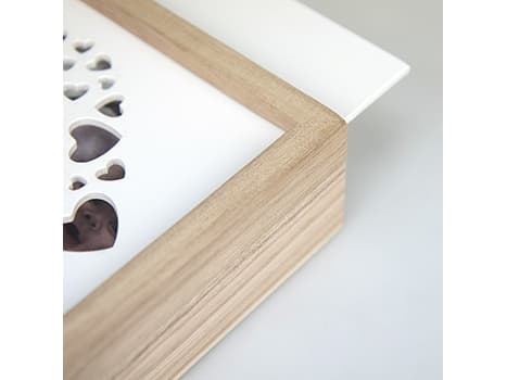 ZEP LOVE BOX, Förvaringslåda, Vit, Trä, Rektangulär, Trä, Monokromatiskt, 215 mm