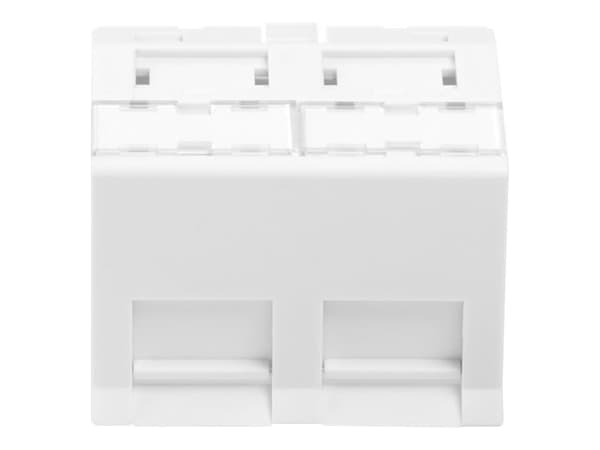 DIGITUS DN-93802-7-SH - Planskiva - signalvit, RAL 9003 - 2 portar