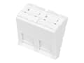 Miniatyrbild 1 av 5: DIGITUS DN-93802-7-SH - Planskiva - signalvit, RAL 9003 - 2 portar