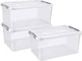 Miniatyrbild 1 av 2: Curver 246385 Plasticbokse HANDY Lukket , Kan stables (B x H x T) 400 x 200 x 290 mm Transparent 5 stk