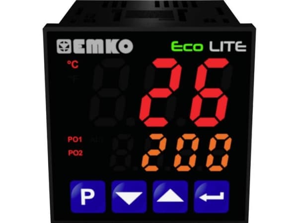 Emko ecoLITE.4.6.1R.0.0 Lämpötilansäädin Pt100, J, K, R, S, T, L -199 - +999 °C Rele 5 A (L x S x K) 90 x 48 x 48 mm (L x S x K) 90 x 48 x 48 mm