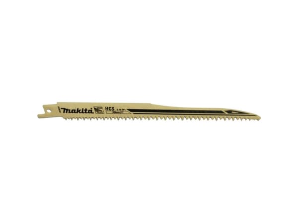 Makita B-05153, Puukkosahanterä, MDF-levy, Muovi, Puu, Runsashiilinen teräs (HCS), Musta, Harmaa, 18 cm, 6 - 10