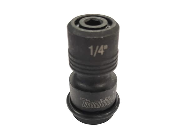 Makita - Bitsadapter - 1/2" - sekspunkts - 1/4" - lengde: 51 mm - for Makita DTW1002, DTW181, DTW700, DTW701, TW141, TW161, CXT TW161