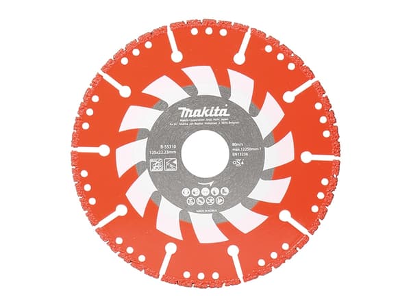 Makita Rescue - Diamantkappeskive - for metall, betong - 125 mm - for Makita DLX3179TX1