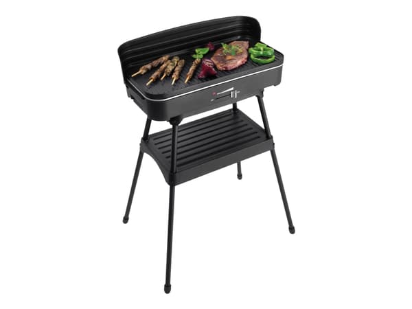 FRITEL Starter BBQ 2246 - Utegrill - elektrisk - 1250 kvadratcentimeter - svart