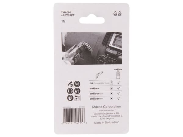 Makita B-69761 Paineettomat leikkuukiekot 32 TMA080, TC/HM, STARLOCK, eri materiaaleille