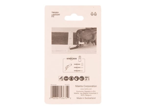 Makitan sahanterä 32mm - Multicut-terä metalli, Starlock, AIZ32AT
