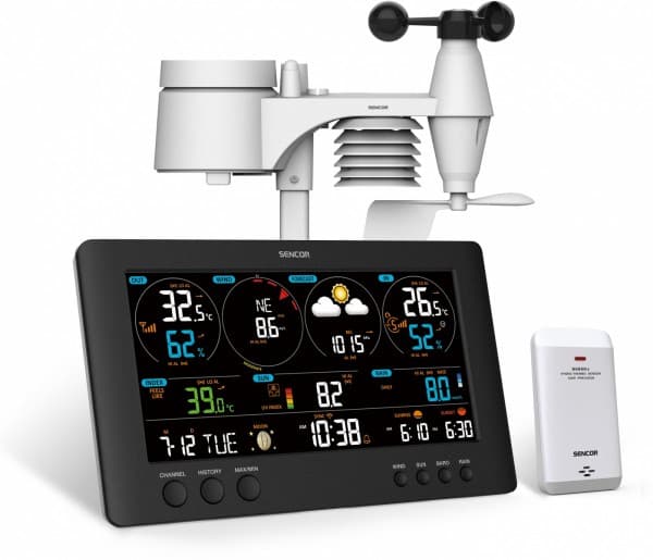 Sencor Sencor weather station Professional METEO WiFi SWS station 12500 LCD height 21,4cm Color