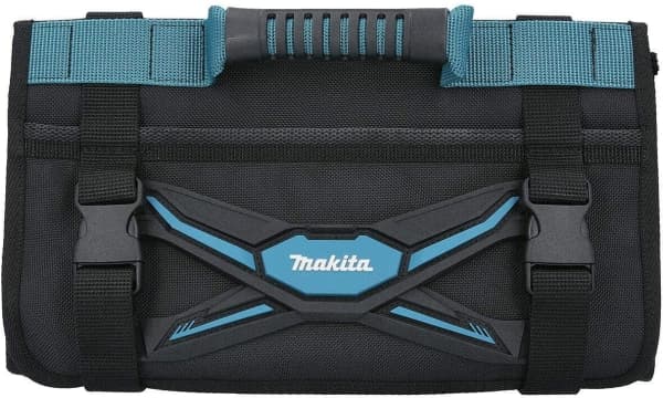 Makita E-15506 Sammenleggbar verktøykasse med separate rom for ulike verktøy, med bærehåndtak.