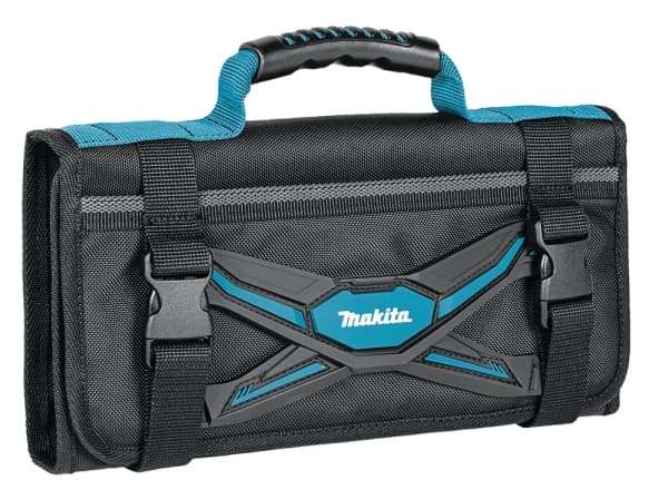Makita E-15506 Sammenleggbar verktøykasse med separate rom for ulike verktøy, med bærehåndtak.