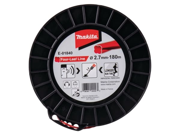 Makita E-01840, Borstkuttertråd, röd, 180 m, 1 st