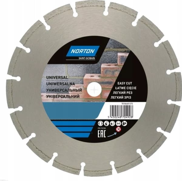 Norton Clipper DIAMOND TARGET 180x25,4mm SEGMENTAL STANDARD UNIVERSAL NORTON - 70184601272