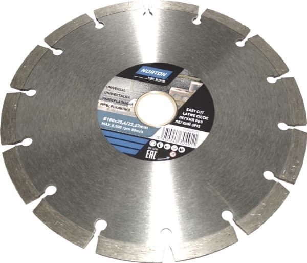 Norton Clipper DIAMOND TARGET 180x25,4mm SEGMENTAL STANDARD UNIVERSAL NORTON - 70184601272