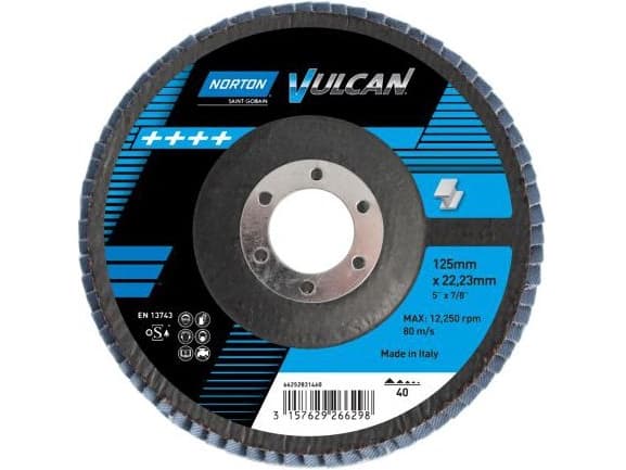 Norton Clipper lamellrondell Vulcan grit 40 115 x 22.23mm (63642502311)