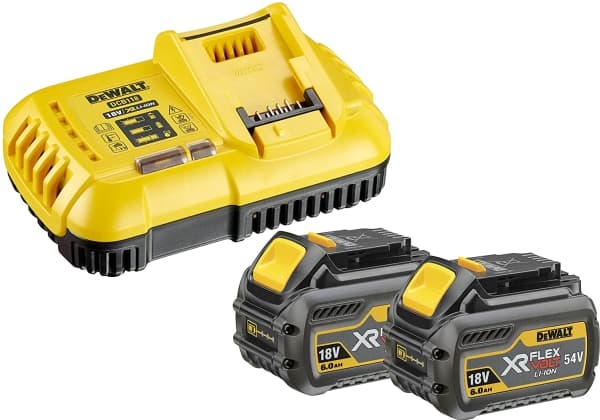 Dewalt XR Flexvolt-laddare DCB118 + 2 DCB546 XR Flexvolt-batterier 6,0 Ah (DCB118T2)