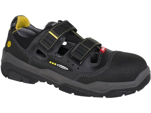 Ejendals 1510 Antislip, Unisex, Safety shoes, Svart, Grå, Gult, EUE, Polyuretan (PU), Gummi, PU lær