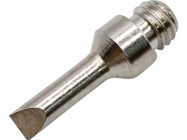 TOOLCRAFT T02 Loddespids Mejselform Spidsstørrelse 7 mm Spids-længde 22 mm Indhold 1 stk