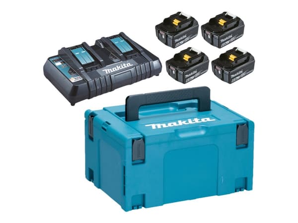 Makita LXT - Batteriladdare + batteri 4 x - Li-Ion - 6 Ah - 108 Wh
