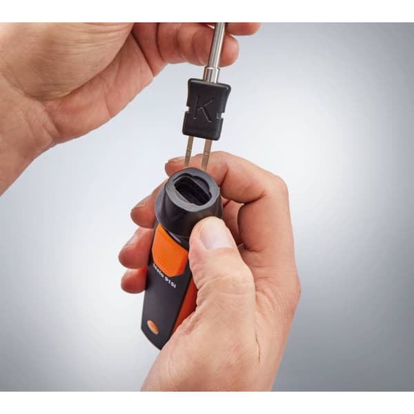 testo Temperatursensor -60 - +400 °C Med Bluetooth®-anslutning till smartphone, Med luftgivare, med dopp- /insticksgiva