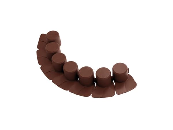 Prosperplast IPAL7, Gräskant, Plast, Brun, 60 mm, 4,05 m, Låda