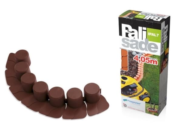Prosperplast IPAL7, Gräskant, Plast, Brun, 60 mm, 4,05 m, Låda