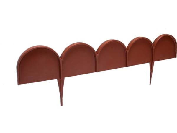 PROSPERPLAST GARDEN EDGING 10m GARDEN LINE TERRACOTTA