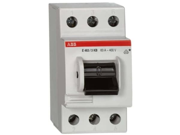 ABB E463/3KB, Vekslebryter, 3P, Hvit, 250 V, 80 A, 10000 A