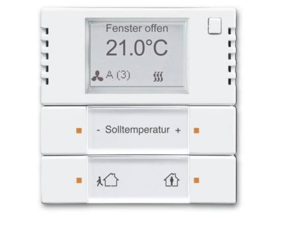 Busch-Jaeger 2CKA006134A0324, Termostatställdon, IP20, Vit, Busch-Jaeger 6120/13, 6120/12-101, RoHS CE, 230 V