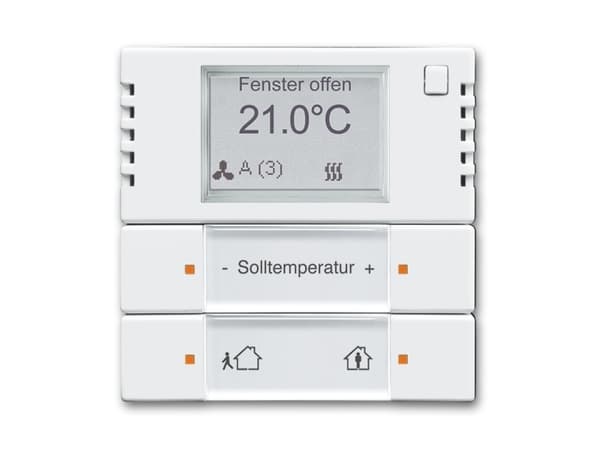 Busch-Jaeger 2CKA006134A0324, Termostatställdon, IP20, Vit, Busch-Jaeger 6120/13, 6120/12-101, RoHS CE, 230 V