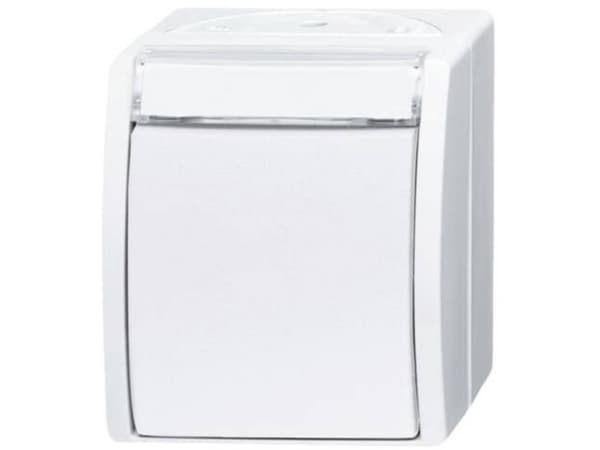 Busch Jaeger 2601/6 WN-54 Elektrisk bryter 1P Hvit (1085-0-1624)