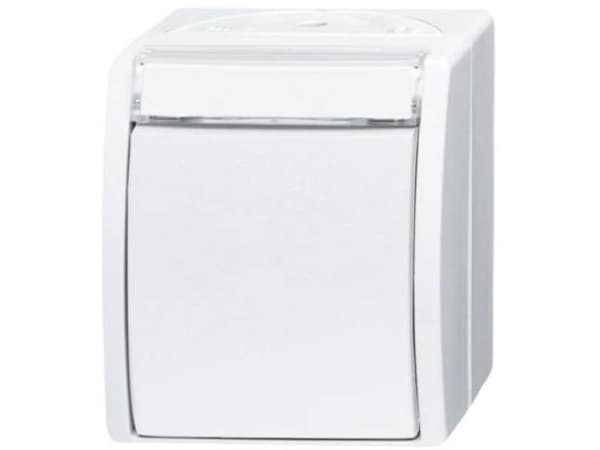 Busch Jaeger 2601/6 WN-54 Elektrisk bryter 1P Hvit (1085-0-1624)