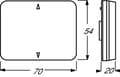 Miniatyrbild 2 av 5: Busch-Jaeger 6430-0-0323, Lutning, Vit, 70 mm, 20 mm, 54 mm, 1 styck